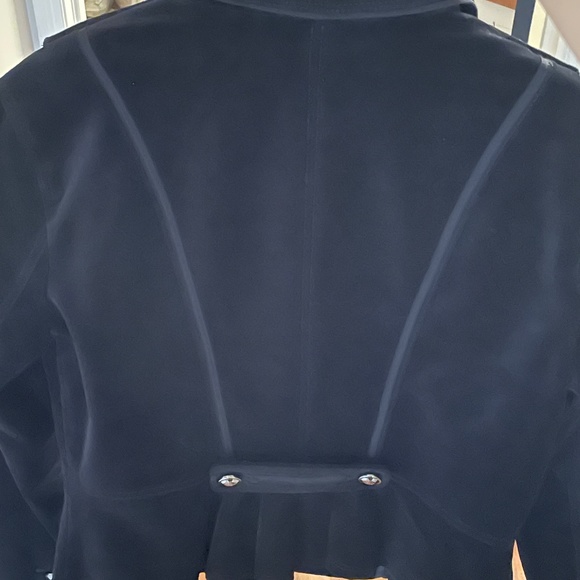 Black, Velvet Military Jacket - Picture 3 of 5